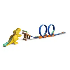 KIDS N PLAY - Pista De Carrera Dinosaurio Trex Doble Giro