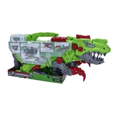 KIDS N PLAY - Juguete Dinosaurio Maletín Transportador Autos