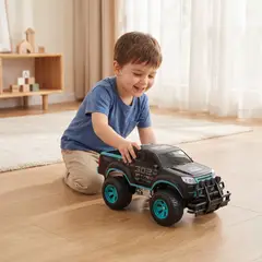 YIDAFENG - Juguete Carro Control Remoto Pickup Azul Mate 1:16