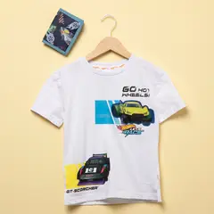 HOT WHEELS - Polo Niño con Billetera Algodón