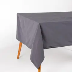 BASEMENT HOME - Mantel Cotton Líneas Grafito 180x240cm