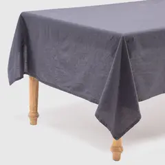 BASEMENT HOME - Mantel Cotton Líneas Grafito 150x210cm