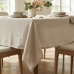 BASEMENT HOME - Mantel Lino Natural 180x350cm