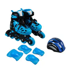 SCOOP - Set Patines Ajustable En Línea Con Kit Protección