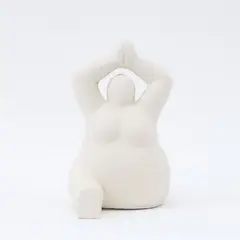 BASEMENT HOME - Adorno Buda Cemento Blanco 20X11X16Cm