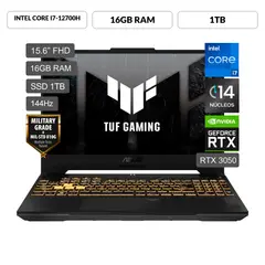 ASUS - Laptop Gamer Intel Core I7 Rtx 3050 16GB RAM Tuf Gaming F15