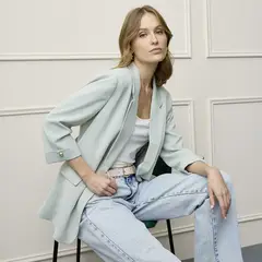 BASEMENT - Blazer Recto Mujer