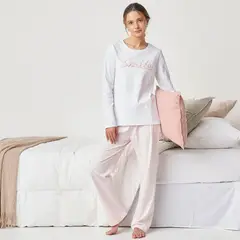 SYBILLA - Polo Pijama Manga Larga Mujer