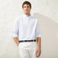 CASCAIS - Camisa Manga Larga 100% Algodón Hombre