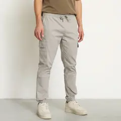 BEARCLIFF - Pantalón Cargo Multipocket Jogger Hombre Algodón