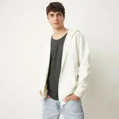 BEARCLIFF - Polera Relaxed Fit Con Gorro Hombre Algodón