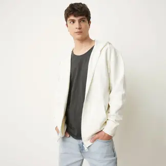 BEARCLIFF - Polera Relaxed Fit Con Gorro Hombre Algodón