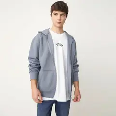 BEARCLIFF - Polera Relaxed Fit Con Gorro Hombre Algodón