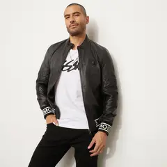 MOSSIMO - Casaca 100% Cuero Hombre