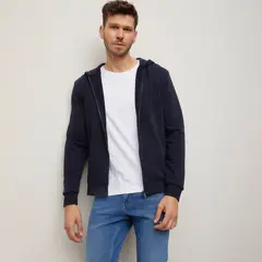 WOLF&HANK - Polera con Cierre Algodón Manga Larga Hombre