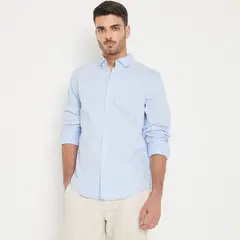 BASEMENT - Camisa 100% Algodón Hombre