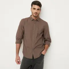 BASEMENT - Camisa 100% Algodón Hombre
