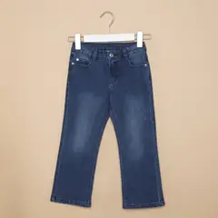 YAMP - Jeans Flare Niña Algodón Diseño Liso