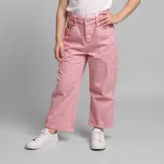 YAMP - Jean Wide Leg Niña Algodón Tiro Medio