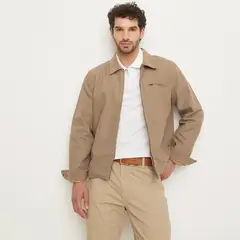 NEWPORT - Casaca Gabardina Cierre Metálico Algodón Hombre
