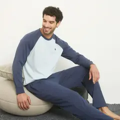 NEWPORT - Pijama Algodón Manga Larga Hombre