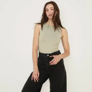 SYBILLA - Body Sin Mangas Casual Mujer