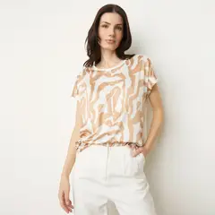 APOLOGY - Blusa Manga Corta Casual Mujer