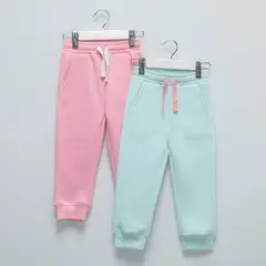 YAMP - Pantalón Buzo Bebé Niña Pack X2