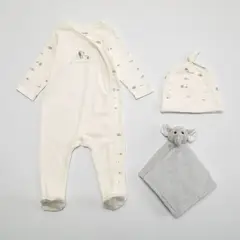 YAMP - Bodys Casual Unisex Algodón Pack 3 con Gorro y Peluche