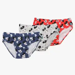 DISNEY - Calzoncillo Niño Pack X3 Algodón Mickey Mouse