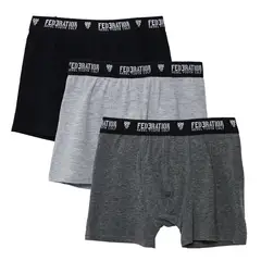 FEDERATION - Boxers Niño Pack X3 Algodón