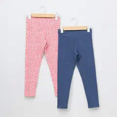 YAMP - Pack 2 Leggins Algodón Niña Estampadas