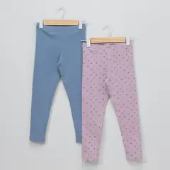 YAMP - Pack 2 Leggins Algodón Niña Estampadas