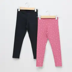 YAMP - Pack 2 Leggins Algodón Niña Estampadas