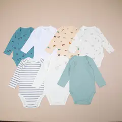 YAMP - Body Bebé Niño Pack X7 Algodón