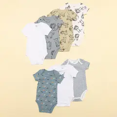YAMP - Body Bebé Niño Pack X7 Algodón