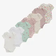 YAMP - Body Bebé Niña Pack X7 Algodón