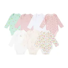 YAMP - Body Bebé Niña Pack X7 Algodón