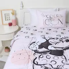 DISNEY - Juego De Cama: Edredón + Juego De Sábanas Minnie