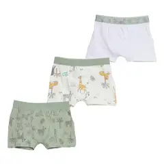 YAMP - Boxer Niño Algodón Estampado Safari Pack x3