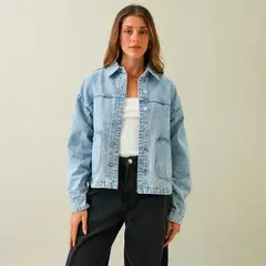 UNIVERSITY CLUB - Casaca Denim Os