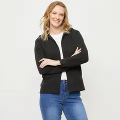 NEWPORT - Polera Mujer Algodón Manga Larga con Gorro