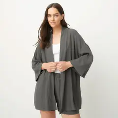 UNIVERSITY CLUB - Kimono Set Lino