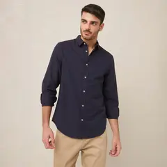 BASEMENT - Camisa 100% Algodón Hombre