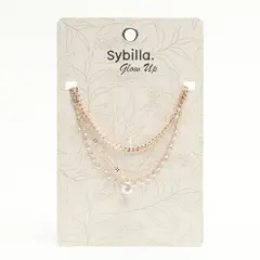 SYBILLA - Collar Dorado X3 Perla