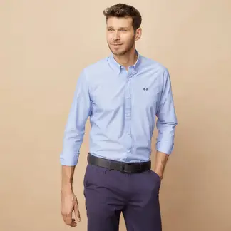 LA MARTINA - Camisa 100% Algodón Hombre