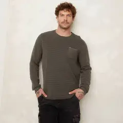 DENIMLAB - Chompa Algodón Manga Larga Hombre Casual