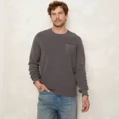 DENIMLAB - Chompa Algodón Manga Larga Hombre Casual