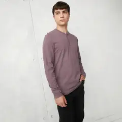 BEARCLIFF - Polo Manga Larga Algodón Casual Hombre