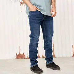 DENIMLAB - Jeans Slim Fit Hombre Casual Algodón